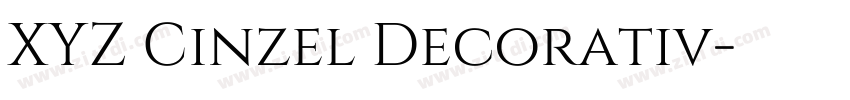XYZ Cinzel Decorativ字体转换 XYZ Cinzel Decorativ字体转换